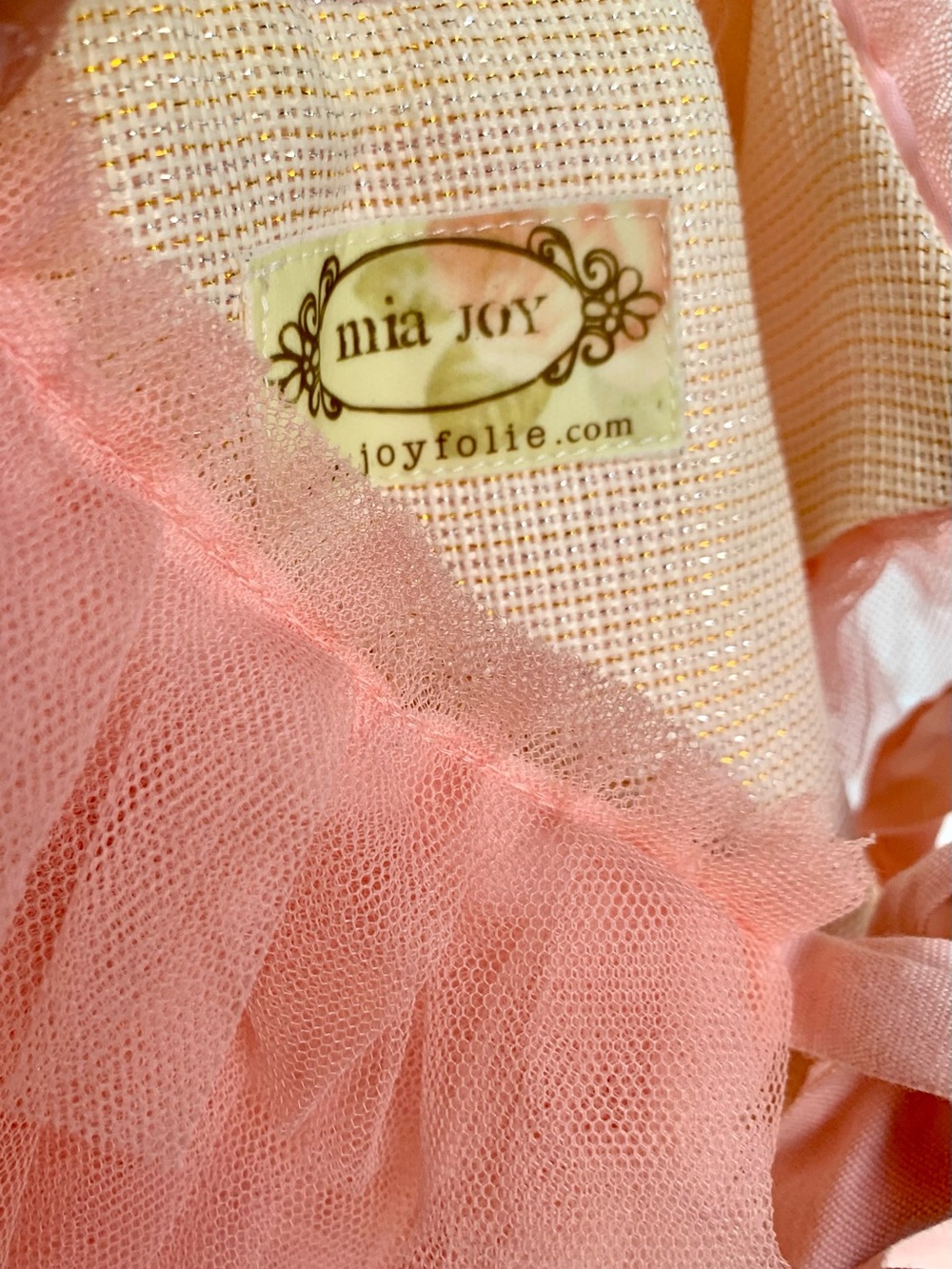 Joyfolie Girls Ruffled Rose Pink Tulle Capelet Collar - Picture 7 of 7